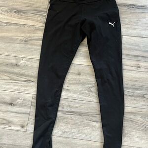 Puma Black Leggings Full-Length Elastic Waistband